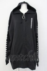 KRY CLOTHING / 「ABYSS」スウェットOリングZIPパーカ XXXL ブラック T-25-03-20-009-EL-TO-SA-ZT001