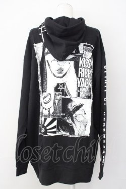 画像2: KRY CLOTHING / 「ABYSS」スウェットOリングZIPパーカ XXXL ブラック T-25-03-20-009-EL-TO-SA-ZT001