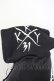 画像4: KRY CLOTHING / 「ABYSS」スウェットOリングZIPパーカ XXXL ブラック T-25-03-20-009-EL-TO-SA-ZT001