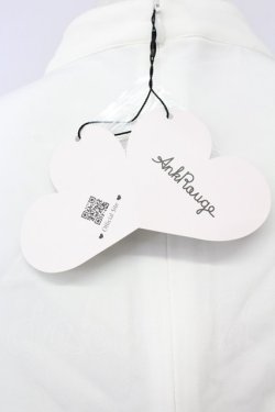 画像6: Ank Rouge / パール付きハイネックブラウス M ホワイト T-25-03-20-001-CA-BL-SA-ZT001