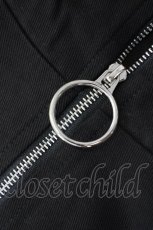 画像7: 【SALE】KRY CLOTHING / 「KUBI」ハイネックツイルジャケット  ブラック T-25-03-20-011-EL-JA-SA-ZT001 (7)