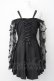 画像2: DARK IN LOVE / Gothic Sexy Off-Shoulder Lacey Sleeves Dress L ブラック T-25-03-20-013-PU-OP-SA-ZT001 (2)