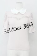 Ank Rouge / ビスチェ風襟付きトップス M ピンク T-25-03-20-002-CA-TO-SA-ZT001