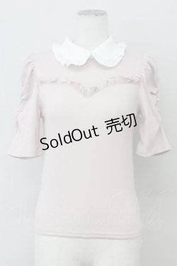 画像1: Ank Rouge / ビスチェ風襟付きトップス M ピンク T-25-03-20-002-CA-TO-SA-ZT001