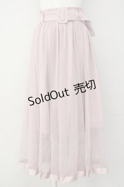 画像1: Ank Rouge / チュールレイヤードミディSK M ピンク T-25-03-20-016-CA-SK-SA-ZT
