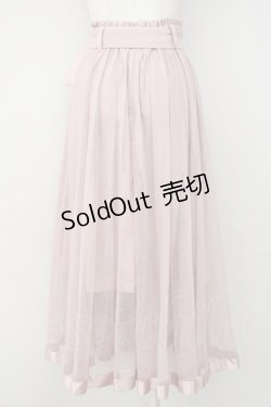 画像2: Ank Rouge / チュールレイヤードミディSK M ピンク T-25-03-20-016-CA-SK-SA-ZT