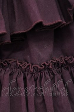 画像3: Vallee lys / "Sweet alyssum series"イレギュラースカート  ボルドー T-25-03-20-017-GO-SK-SA-ZT058