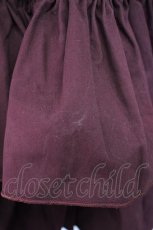 画像4: Vallee lys / "Sweet alyssum series"イレギュラースカート  ボルドー T-25-03-20-017-GO-SK-SA-ZT058 (4)