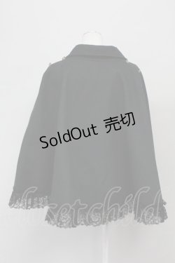 画像2: MR corset / レース切替ケープ  黒 T-25-03-21-012-PU-JA-SA-ZI