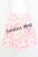 pays des fees  / 歯プリントスカート  赤Ｘ白 T-25-03-21-013-PU-SK-SA-ZI