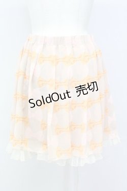 画像2: Emily Temple cute / フィフィリボンプリントスカート  ブラウンＸピンク T-25-03-21-014-ET-SK-SA-ZI