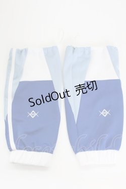 画像1: REFLEM / マルチ切替レッグウォーマー  サックスＸ青Ｘ白 T-25-03-21-018-PU-ZA-SA-ZT