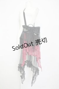 MR corset / リボンレースリュック  黒Ｘボルドー T-25-03-21-020-PU-BG-SA-ZT