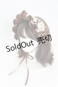 LOLITAその他(お買取対象外) / レースリボンフリルヘッドドレス  ブラウン T-25-03-21-023-LO-AC-SA-ZT