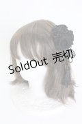 Triple fortune / ローズタッセルリボンクリップ  黒 T-25-03-21-024-EL-AC-SA-ZT