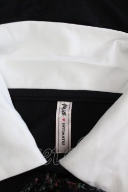画像5: MILK / リボンタイシフォンブラウス  黒Ｘ白 T-25-03-21-004-ML-BL-SA-ZI