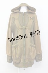 Ozz oneste / チャイナボタンパーカー  カーキ T-25-03-21-008-OO-TO-SA-ZI