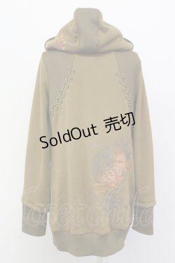画像2: Ozz oneste / チャイナボタンパーカー  カーキ T-25-03-21-008-OO-TO-SA-ZI