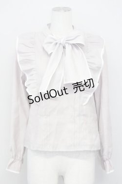 画像1: evelyn / ラメドットリボンタイブラウス  ピンク T-25-03-26-001-LO-BL-SA-ZT
