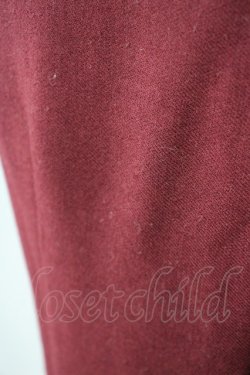 画像5: L'EST ROSE / 裾ローズ刺繍半袖ワンピース 2 ボルドー T-25-03-26-019-LO-OP-SA-ZI