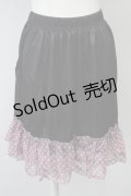 MARBLE / スターシフォンスカート  黒Ｘピンク T-25-03-26-028-GO-SK-SA-ZI