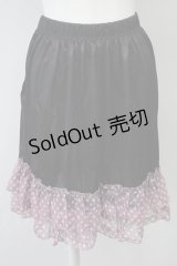 MARBLE / スターシフォンスカート  黒Ｘピンク T-25-03-26-028-GO-SK-SA-ZI
