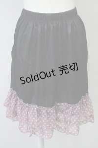 MARBLE / スターシフォンスカート  黒Ｘピンク T-25-03-26-028-GO-SK-SA-ZI