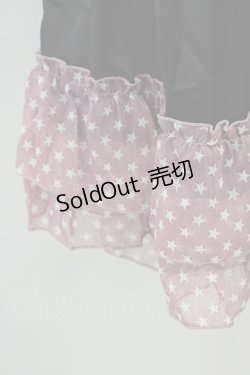 画像3: MARBLE / スターシフォンスカート  黒Ｘピンク T-25-03-26-028-GO-SK-SA-ZI
