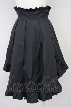 画像2: BPN / 編み上げリボンスカート  黒 T-25-03-26-031-GO-SK-SA-ZI