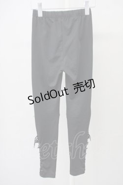 画像2: REFLEM / レースアップレギンス S 黒 T-25-03-26-032-PU-PA-SA-ZI