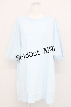画像2: NieR Clothing / ねこみみGIRL半袖カットソー  サックスＸピンク T-25-03-26-004-PU-TO-SA-ZI