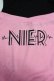画像4: NieR Clothing / フード付きオフショルカットソー  ピンクＸ黒 T-25-03-26-008-PU-TO-SA-ZI (4)