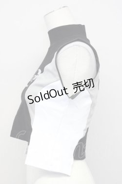 画像3: REFLEM / 2WAYサイバー切り替えクロップロンT  黒Ｘ白 T-25-03-26-010-PU-TO-SA-ZT