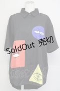 NieR Clothing / UNISEX SHIRT【EYE】  黒Ｘ青Ｘ赤Ｘ色 T-25-03-26-011-PU-BL-SA-ZI