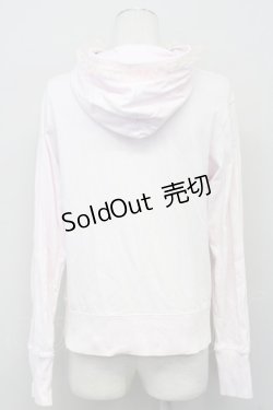 画像2: Nile Perch / リボン&ラインストーンZIPパーカー  ピンク T-25-03-26-002-LO-TO-SA-ZT