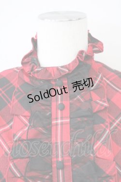 画像3: SEXY DYNAMITE LONDON (CHOICE) / チェックハイネックワンピース  赤Ｘ黒チェック T-25-03-26-018-PU-OP-SA-ZI