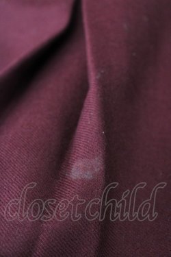 画像4: L'EST ROSE / 裾ローズ刺繍半袖ワンピース 2 ボルドー T-25-03-26-019-LO-OP-SA-ZI