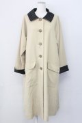 MILK / ローブコート  ベージュＸ黒 T-25-03-27-001-ML-CO-SA-ZI