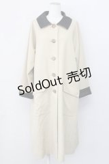 MILK / ローブコート  ベージュＸ黒 T-25-03-27-001-ML-CO-SA-ZI
