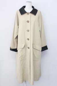 MILK / ローブコート  ベージュＸ黒 T-25-03-27-001-ML-CO-SA-ZI