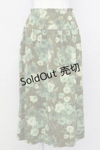 PINK HOUSE / フラワーブーケptカットスカート  グリーン T-25-03-27-017-LO-SK-SA-ZI