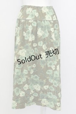 画像2: PINK HOUSE / フラワーブーケptカットスカート  グリーン T-25-03-27-017-LO-SK-SA-ZI