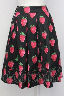 画像2: Jane Marple / Strawberry fieldタックスカート  黒Ｘ赤 T-25-03-27-018-JM-SK-SA-ZI