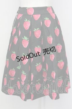 画像2: Jane Marple / Strawberry fieldタックスカート  黒Ｘ赤 T-25-03-27-018-JM-SK-SA-ZI