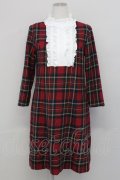 Jane Marple / ウールタータンセドリックドレス  赤チェックＸ白 T-25-03-27-021-JM-OP-SA-ZI