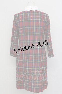 画像2: Jane Marple / ウールタータンセドリックドレス  赤チェックX白 T-25-03-27-021-JM-OP-SA-ZI