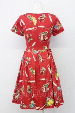 画像2: Jane Marple / Juicy fruitsパネルドレス  赤 T-25-03-27-022-JM-OP-SA-ZI