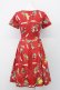 画像2: Jane Marple / Juicy fruitsパネルドレス  赤 T-25-03-27-022-JM-OP-SA-ZI (2)