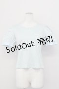 PINK HOUSE CHELSEA / ギンガムチェック切り替え半袖トップス  サックスＸ白 T-25-03-27-003-EL-TO-SA-ZI
