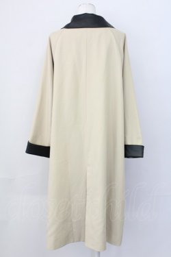 画像2: MILK / ローブコート  ベージュＸ黒 T-25-03-27-001-ML-CO-SA-ZI